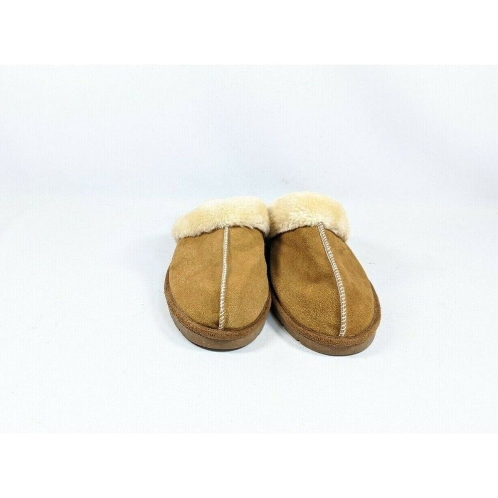 Sporto Mules Faux Fur Lined Women's Sz Large Brown Suede Leather - Picture 6 of 8